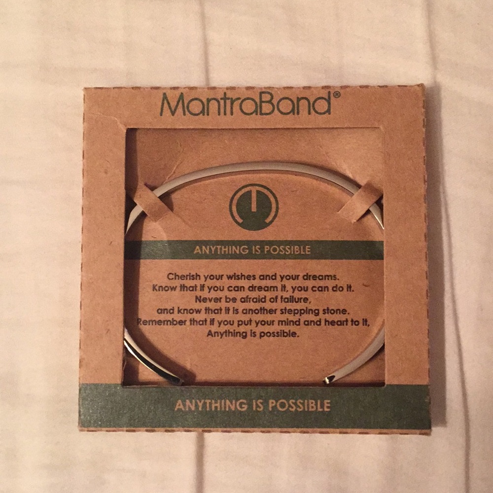 MantraBand “Anything is Possible” Silver Bracelet